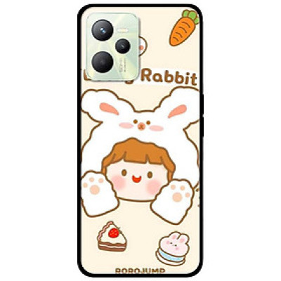 Ốp lưng dành cho Realme C35 - Realme Narzo 50A Prime mẫu Búp Bê Thỏ Bánh