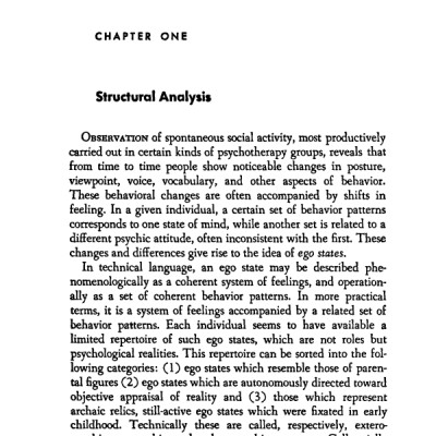 Games People Play: The Psychology of Human Relationships