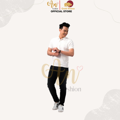 Áo Polo Nam Màu TRẮNG 100% Cotton Tự Nhiên Đơn Giản Nhưng Tinh Tế Phù Hợp 4 Mùa - Gold Rhino