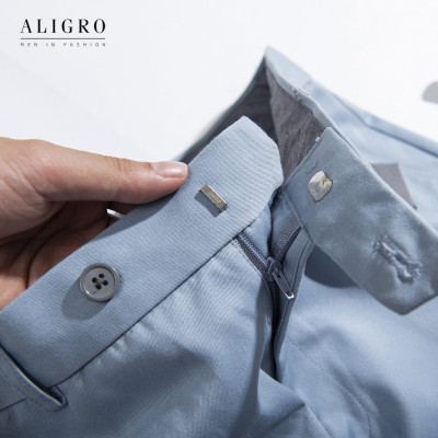 Quần kaki nam ALIGRO chất liệu kaki mềm mịn cao cấp dáng slimfit  xanh da trời ALGK033