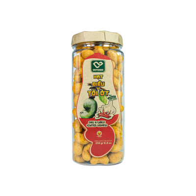 Hạt điều vị tỏi ớt 250g DGfoods/Chili & garlic coated cashew/ HVNCLC, hạt điều bình phước,đặc sản Cần Thơ