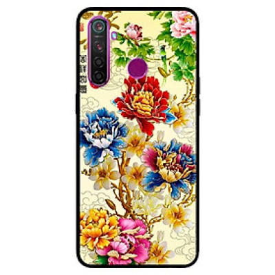 Ốp lưng dành cho Realme 6i mẫu Mẫu Đơn Vàng Xanh