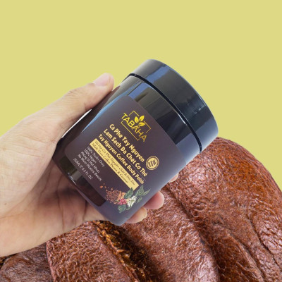 Combo Cà phê làm sạch da chết Tây Nguyên Tabaha 250ml + Nước xịt dưỡng tóc tinh dầu bưởi Tabaha 120ml