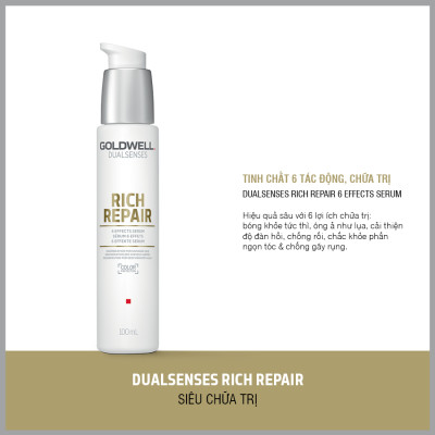 Tinh Chất 6 Tác Động Phục Hồi Tóc Hư Tổn Goldwell Rich Repair Dưỡng Tóc Mềm Mượt, Chắc Khỏe