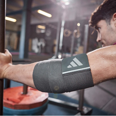 Băng Đầu Gối, Khủy Tay Thun Co Giãn - Băng Quấn Thể Thao Chính Hãng ADIDAS ADSU-13373-NL (1 Cái)