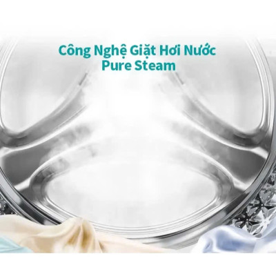 Máy Giặt Hisense Inverter Cửa Ngang WFQA1043BT 10.5kg Diệt Khuẩn 99%, Tiết Kiệm Điện, Bảo Hành 3 Năm - Hàng Chính Hãng