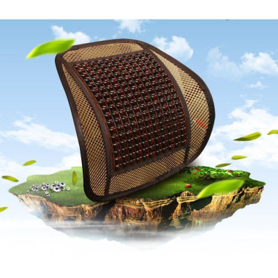 Tựa Lưng Hạt Gỗ Cho Ghế Ô Tô Và Văn Phòng - Tạo Tư Thế Ngồi Chính Xác Chống Mỏi Lưng, Thoáng Mát