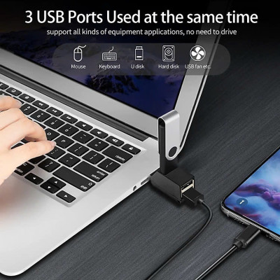 Hub chia 1 ra 3 cổng USB - Giao Màu Ngẫu Nhiên - Hàng nhập khẩu