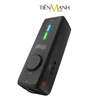 Thiết Bị Thu Âm Và Livestream iRig Pro I/O IK Multimedia Live Điện Thoại Nối Guitar Pickup Soundcard Hàng Chính Hãng