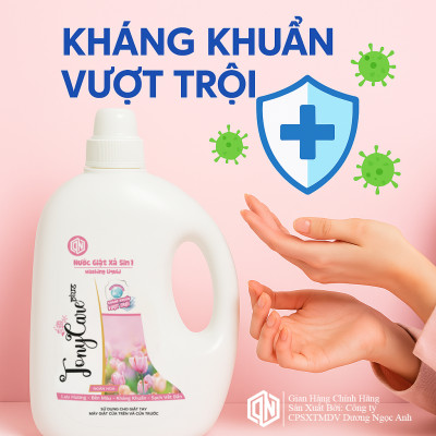 Nước giặt Tonycare 2100ml – Hương Ngàn Hoa sạch sâu, thơm ngát, an toàn cho sức khỏe – Chính hãng Tonycare