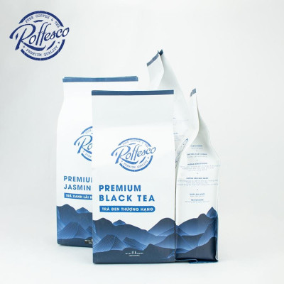 Combo 4 Trà Xanh Lài Và Đen ROFFESCO PREMIUM JASMINE & BLACK TEA 100% Hương Thơm Thuần Khiết