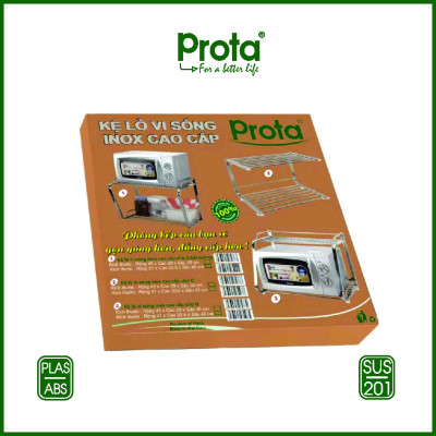 Kệ Lò Vi Sóng Inox Cao Cấp Mẫu Mới Loại Lớn Chắc Chắn Prota - PT-971