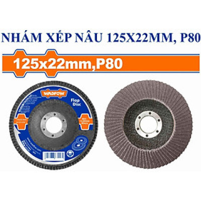 [CHÍNH HÃNG] Nhám xếp nâu 125x22mm, P80 WYL2303 WADFOW