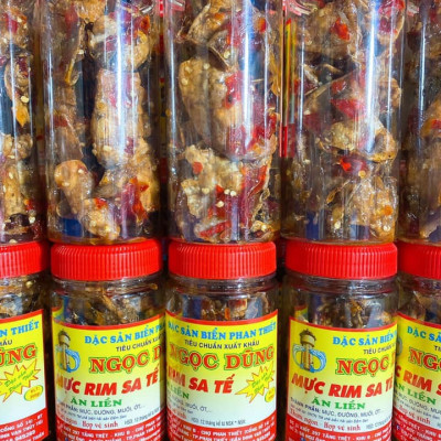 Đặc sản Phan Thiết - Mực Rim Sa Tế Đã Chế Biến Ăn Liền Hộp 200 Gram Là Món Ăn Ngon Ơi Là Ngon. Hạn Sử Dụng 6 Tháng Kể Từ Ngày Đặt Hàng - OCOP 4 Sao