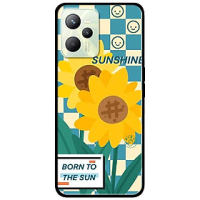 Ốp lưng dành cho Realme C35 - Realme Narzo 50A Prime mẫu Hướng Dương Nền Sọc