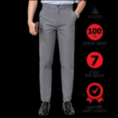  Quần kaki nam công sở màu ghi đậm ALGK058