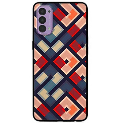 Ốp lưng dành cho Oppo Reno 4 mẫu Họa Tiết Vuông Chéo