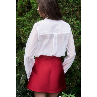 DOTTIE -	Chân váy ngắn vải taffta S0147