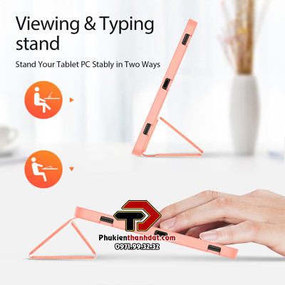 Bao da chống sốc cho Samsung Tab S8 Plus chính hãng Dux Ducis Domo (có khay đựng bút) - Hàng Nhập Khẩu