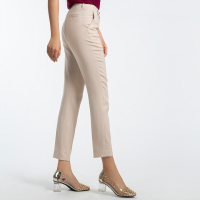 Quần Ống Đứng Nữ Công Sở Cao Cấp Thời trang thiết kế Hity PAN042 (Kem Champagne)