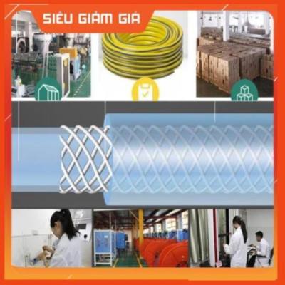Bộ dây vòi xịt nước rửa xe, tưới cây . tăng áp 3 lần, loại 7m, 10m 206701 đầu đồng,cút,nối đồng + tặng đai