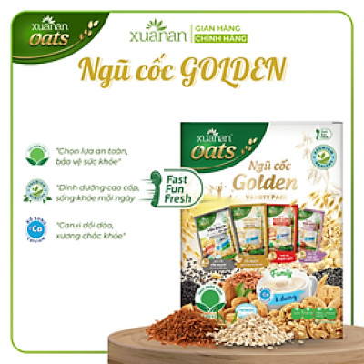 Ngũ Cốc Golden (Variety Pack) Xuân An [ít đường] Hộp 400G {25g*16 gói}