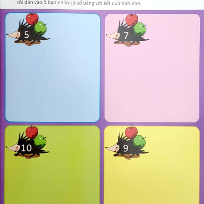 Bóc Dán Hình Thông Minh Phát Triển Khả Năng Tư Duy Toán Học IQ EQ CQ (5-6 Tuổi) - 198 Sticker (Quyển 4)