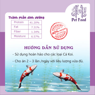 Thức ăn Cá KOI, Koi fish - Phát triển toàn diện, tiêu hóa tốt - hộp 950g
