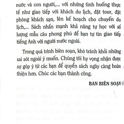 Tự Học Đàm Thoại Tiếng Anh - Du Lịch (Tái Bản)