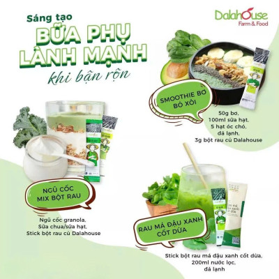 Bột Cải Bó Xôi Hữu Cơ Nguyên Chất Sấy Lạnh Dalahouse - Phòng Chống Tiểu Đường, Bổ Máu, Hỗ Trợ Táo Bón, Bài Tiết Tốt, Bảo Vệ Tim Mạch, Giúp Xương Chắc Khỏe, Giảm Nguy Cơ Ung Thư Buồng Trứng, Phòng Ngừa Ung Thư Tiền Liệt Tuyến, Bảo Vệ Mắt, Hạn Chế Béo Phì