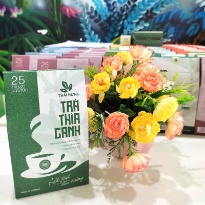 Trà Thìa canh Thái Hưng - Combo 10 hộp 25 túi lọc 5g Hạ và ổn định đường huyết, phòng ngừa biến chứng tiểu đường, hạ mỡ máu