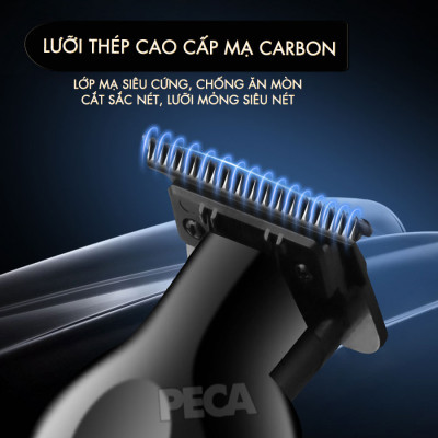 Tông đơ chấn viền Kemei KM-2299 lưỡi cắt mạ carbon cao cấp công suất 5W - Chính hãng