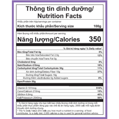 Bột sinh tố tổng hợp Dalahouse/organic smoothie powder hộp 100gr (10 gói) - Bữa ăn xanh tiện lợi giàu chất sơ probiotic