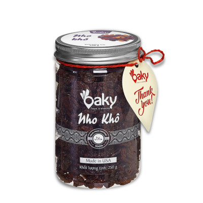 Quà Tặng Oaky - Combo Hạt Dinh Dưỡng Cao Cấp Nhân Óc Chó Vàng, Nhân Óc Chó Đỏ, Nho Khô - Tặng Túi Giấy Sang Trọng