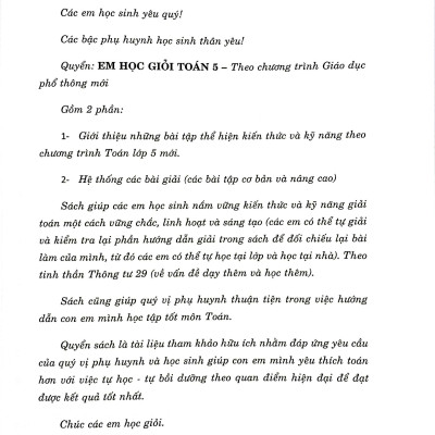 Sách - Em Học Giỏi Toán 5 (Dùng Chung Các Bộ SGK)