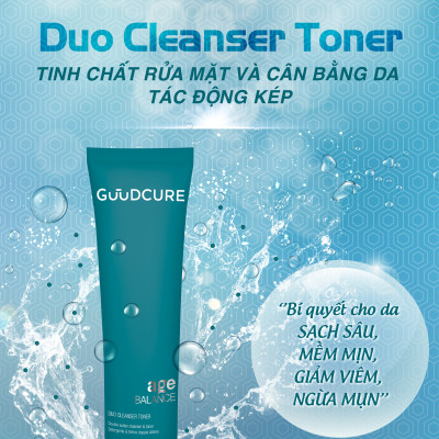 Tinh chất rửa mặt và cân bằng da tác động kép Age Balance Duo Cleanser Toner