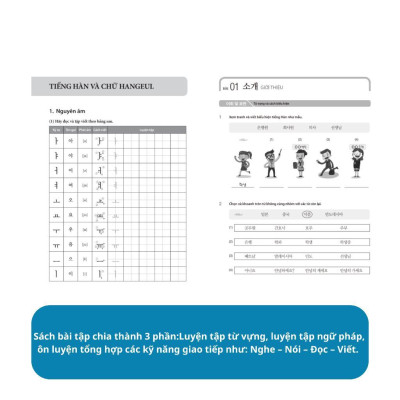 Sách - Tiếng Hàn Tổng Hợp Dành Cho Người Việt Nam - Sơ Cấp 1 Bài Học - Bài Tập - Bản Màu - MCBooks