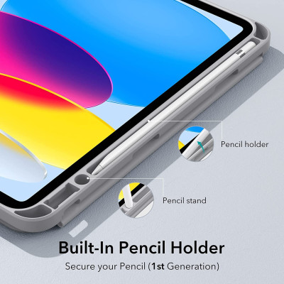 Bao da dành cho iPad Gen 10 / iPad Gen 11 2025 ESR Rebound Pencil Case (Có khe cắm bút Apple Pencil) - Hàng Chính Hãng