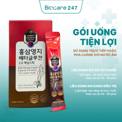 Nhân sâm linh chi kết hợp Beta-Glucan 2.0 Extract