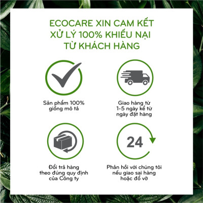 Nước lau sàn hữu cơ Bồ hòn Ecocare tinh dầu Quế 1000ml 