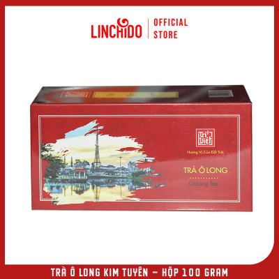 Trà Oolong (Ô long) Kim Tuyên Hộp Giấy 100g - Trà Ô long Trí Việt