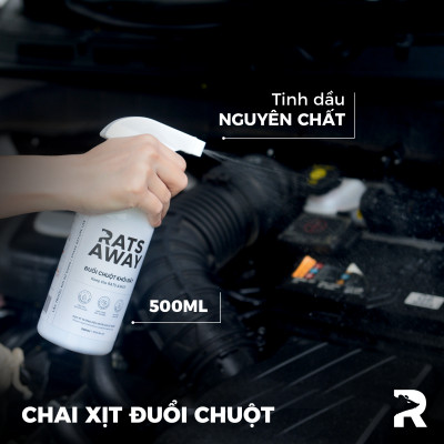Chai xịt đuổi chuột chuyên dụng cho ô tô RATS AWAY 300ml