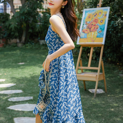 Đầm maxi đuôi cá 2 dây baby trắng, dáng thon gọn dễ mặc, chất voan cotton đẹp, mềm mại | MX059