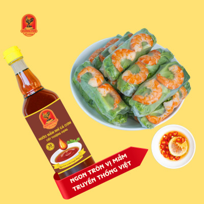 Nước mắm nhỉ cá cơm Hương Phú 30 độ đạm 510ML -Thùng 6 chai, Cốt Thượng Hạng - Hàng Chính Hãng