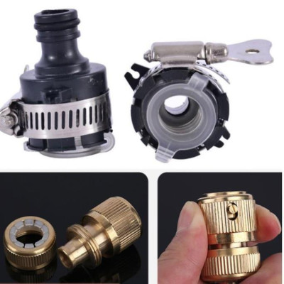  Bộ dây vòi xịt nước rửa xe, tưới cây . tăng áp 3 lần, loại 7m,10m 206587 đầu đồng,cút đồng,nối đen+ tặng đai