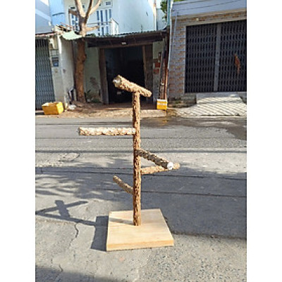 cầu đứng CDGG02 cao cấp (dài 50cm cao 63cm) dùng cho vẹt LB, yến phụng, sun ,xích, GC, lory, caique đứng, có móc treo đồ