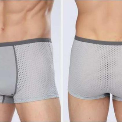 Hộp 4 chiếc quần sịp đùi nam thông hơi (Giao màu ngẫu nhiên) - Kèm hộp giấy