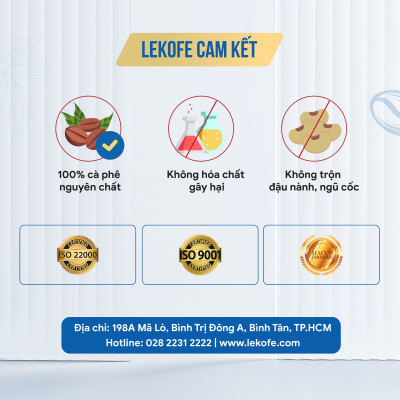 Cà phê hòa tan vị dừa 4in1 Lekofe  100% cà phê nguyên chất Đậm vị cà phê béo vị dừa Túi 24 gói 432g