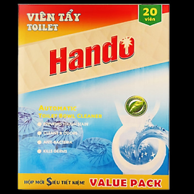 Viên tẩy xanh toilet Hando 20 viên Value Pack