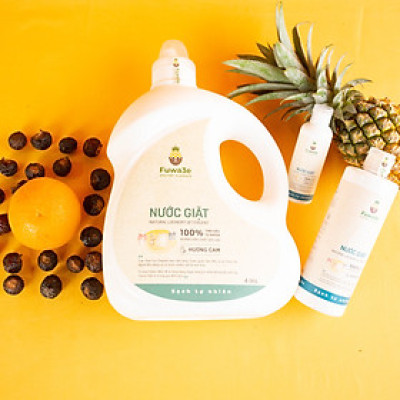 Nước Giặt Tinh Dầu Cam Fuwa3e Enzyme Sinh Học Giặt Đồ Lót Thơm Tự Nhiên An Toàn Cho Da Nhạy Cảm Chai 3.5L